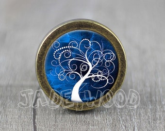 Tree of Life Cabinet Knob: Zinc Alloy Dresser Pull