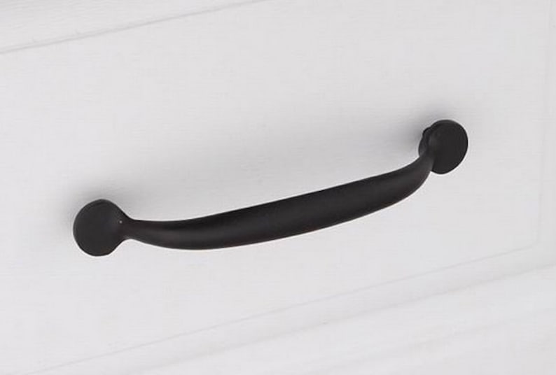 5 Black Dresser Handle Pull Knob Drawer Pulls Handles Silver Kitchen Cabinet Pull Handle Knobs Furniture Hardware WM672