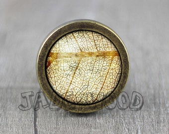 Autumn Leaf Cabinet Dresser Knob pull / Dresser Pull / Cabinet Knob / Furniture Knob