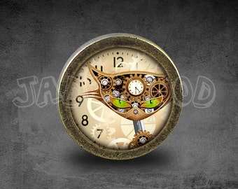 Steampunk Cabinet Dresser Knob pull / Dresser Pull / Cabinet Knob / Furniture Knob