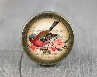 Bird Cabinet Dresser Knob pull / Dresser Pull / Cabinet Knob / Furniture Knob