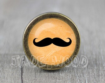 Mustache Cabinet Dresser Knob pull / Dresser Pull / Cabinet Knob / Furniture Knob