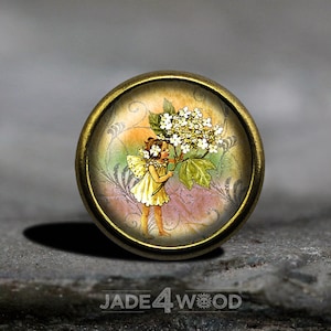 Fairy Glass Cabochon Cabinet Knob Dresser Knob Dresser Pull Furniture Knob