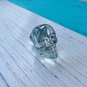 Skull Glass Crystal Knob Cabinet Knob /Dresser knobs cabinet Dresser Knob / Dresser Pull / Cabinet Knob / Furniture Knob WM1683