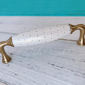 5&quot; 3.75&quot; White Dresser Pull Drawer Pull Porcelain / Cabinet Door Pull konbs / Furniture Hardware Ceramic Dresser handle WM1201