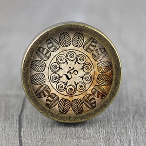 ZEN Photo Cabochon Vintage Dresser knobs cabinet  Dresser Knob Furniture Hardware