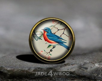 Vogel Glas Cabochon Möbelknopf Kommode Knöpfe Kommode Pull Möbelknöpfe