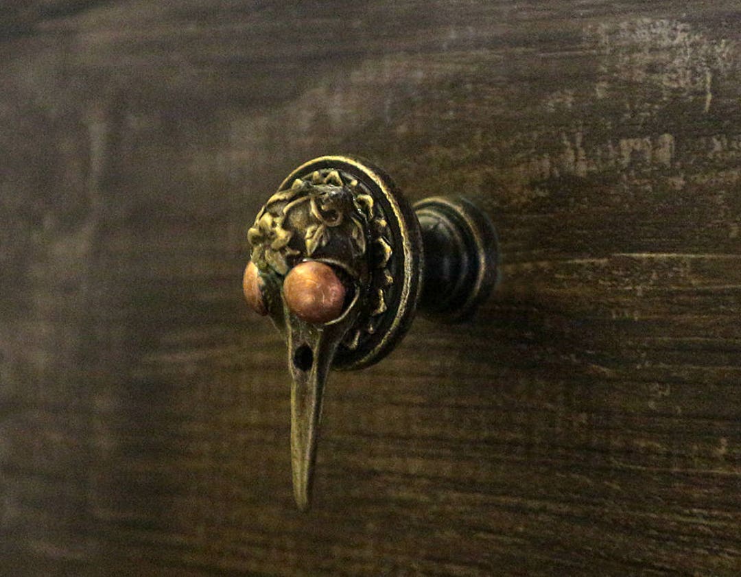 Skull Metal Dresser Knobs Knobs Pull Decorative Etsy