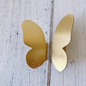 Schmetterling Massiv Messing Möbel Griff Knauf Knauf / Küchenschrank Knauf Möbelbeschläge WM1355