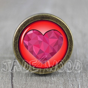 Love Heart - Handmade Vintage Bronze Dresser knobs cabinet Dresser Knob pull