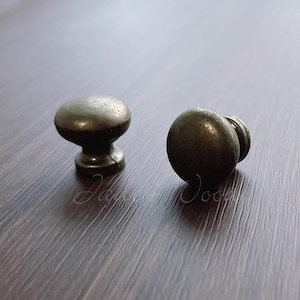 4pcs Antique Bronze Mini Door Knob Pull Knob Pull Handle /Small Cabinet Pull Handle Knob CZ055-1