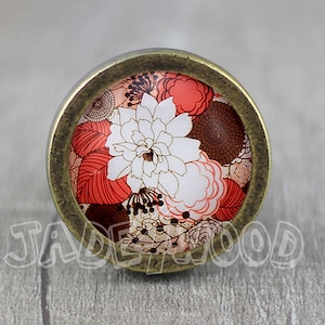 Flower Cabinet Dresser Knob pull / Dresser Pull / Cabinet Knob / Furniture Knob