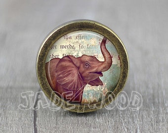 Elefant Foto Glas Cabochon Knäufe Schrank Knäufe Möbelgriffe
