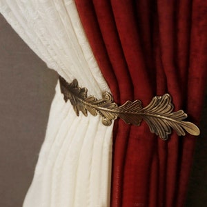 A Piece Wall Leaf Hook Curtain Hook Curtain Tieback Hook Decorative Hooks Home Decor Coat Hanger CLG039