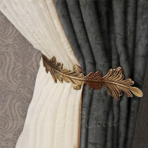 A Piece Wall Leaf Hook Curtain Hook Curtain Tieback Hook Decorative Hooks Home Decor Coat Hanger CLG039