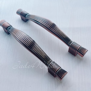 5&quot; 3.75&quot; Red Copper Handle Pull Knob Pull Handle / Kitchen Cabinet Pull Handle Knob Furniture Hardware WM060