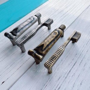 3 "Zahnpaste Zahnbürste Schrank Knauf / Antike Schrank Pull Griff Knöpfe Möbelbeschläge WM1159
