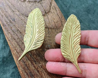 Feather Solid Brass Dresser Handle Pull Knob Pull Handle / Kitchen Cabinet Pull Handle Knob Furniture Hardware WM1347