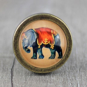 Elephant Cabinet Dresser Knob pull / Dresser Pull / Cabinet Knob / Furniture Knob