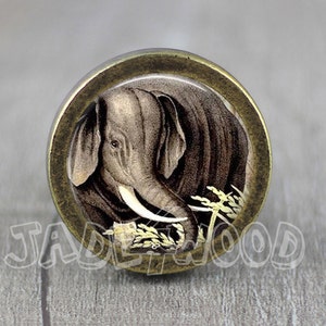Elephant - Handmade Vintage Bronze Dresser knobs cabinet Dresser Knob pull