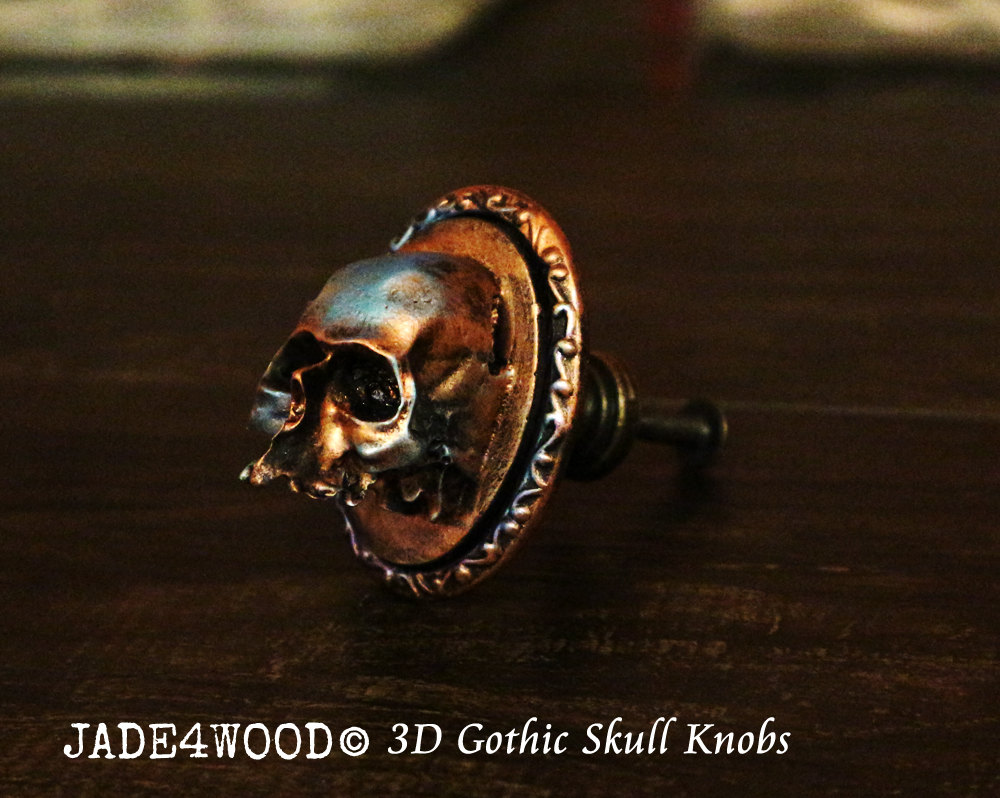 Gothic Skull Knobs 3D Knobs Dresser knobs Dresser Etsy