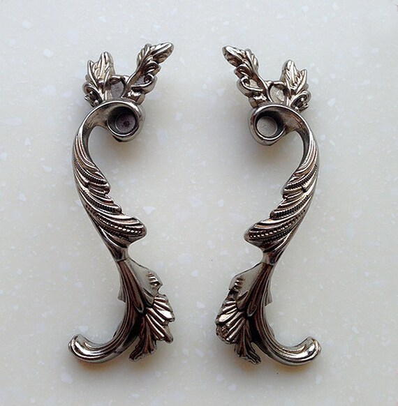 2 5 French Shabby Chic Dresser Drawer Pulls Handles Etsy