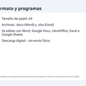 Arrendamiento de local comercial, contrato Word + Excel | Spanish, IVA y retención 19 %, factura (Digital Download) image 10