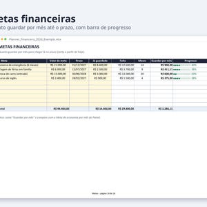 Planner financeiro planilha Excel 2026 2027 | Portuguese, Orçamento mensal, controle de gastos (Digital Download) image 5