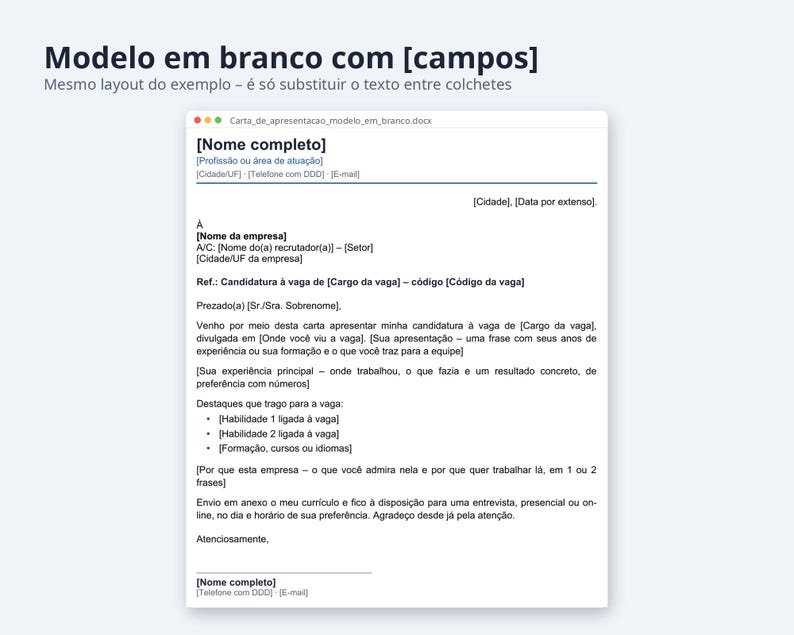 Vorlage für die Bearbeitung des Word-Modells | Portugiesisch, Emprego, estágio e primeiro emprego (Digitaler Download) Bild 3
