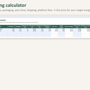 Small Business Bookkeeping Spreadsheet | Inventory Tracker, Order Tracker, Profit and Loss (Digital Download) image 6