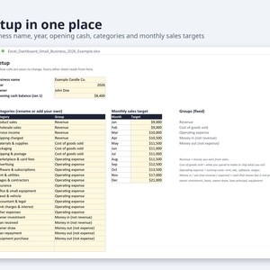 Excel Dashboard for Small Business 2027 | Monthly KPI Tracker, Sales, Expenses (Digital Download) image 7