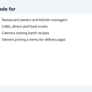 Food Cost Calculator Spreadsheet with Yield | Recipe Costing, Menu Price, Delivery App Price (Digital Download) image 7