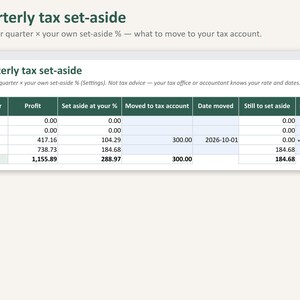 Small Business Bookkeeping Spreadsheet | Inventory Tracker, Order Tracker, Profit and Loss (Digital Download) image 5