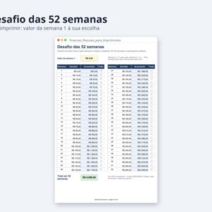 Finanças pessoais planilha 2026 | Portuguese, Plano para quitar dívidas, reserva de emergência (Digital Download) image 8