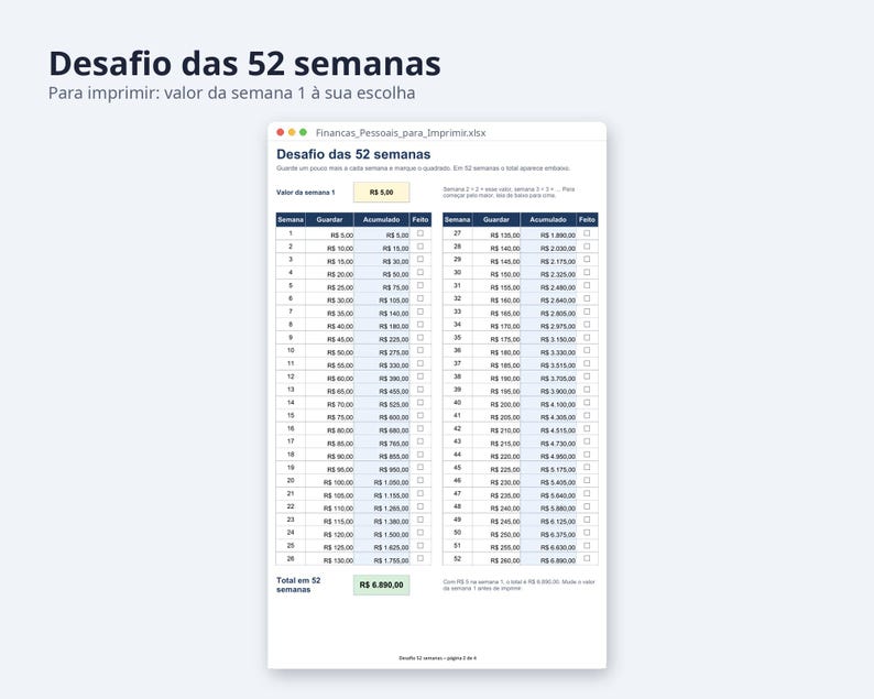 Finanças pessoais planilha 2026 | Portuguese, Plano para quitar dívidas, reserva de emergência (Digital Download) image 8