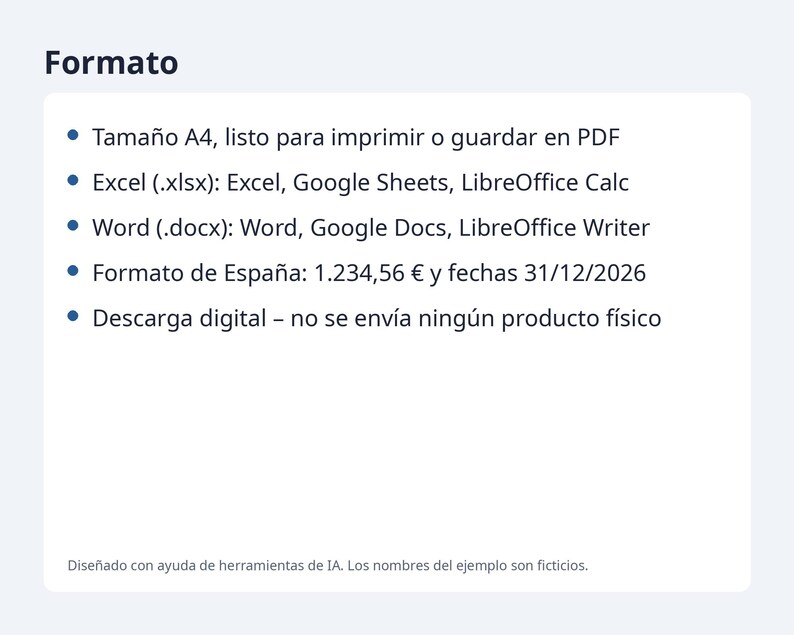 Recibo de alquiler plantilla Excel y Word 2026 2027 | 12 recibos con importe en letra, registro de cobros, A4 (Descarga digital) imagen 10