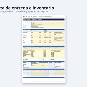 Contrato de alquiler de vivienda Word, LAU 2026 | Spanish, Ejemplo relleno, inventario Excel (Digital Download) image 6