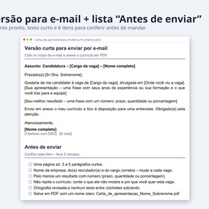 Vorlage für die Bearbeitung des Word-Modells | Portugiesisch, Emprego, estágio e primeiro emprego (Digitaler Download) Bild 6