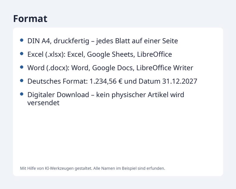 Minijob Grenze 2027 Jahresplaner Excel | German, mehrere Minijobber, Weihnachtsgeld-Check (Digital Download) image 10