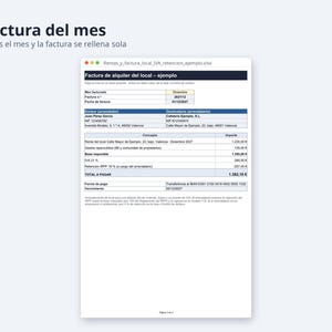 Arrendamiento de local comercial, contrato Word + Excel | Spanish, IVA y retención 19 %, factura (Digital Download) image 7