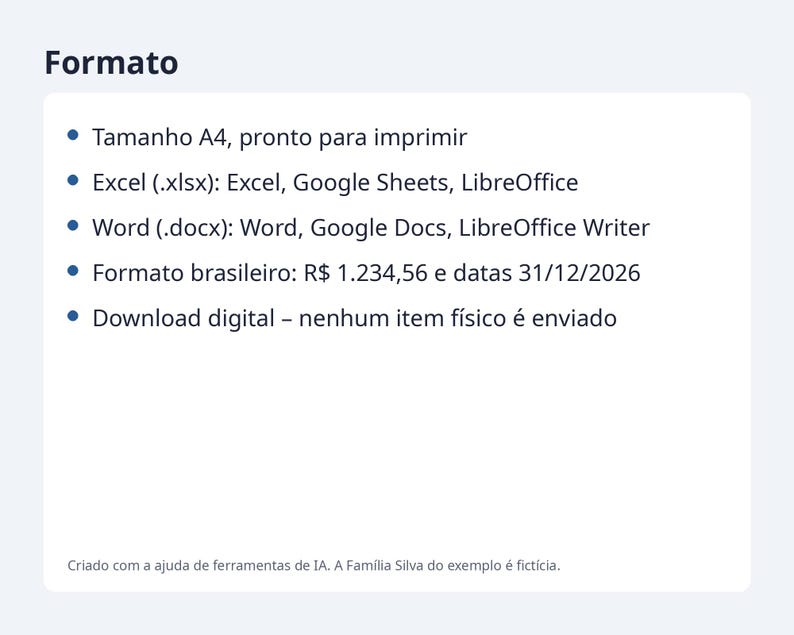 Planner financeiro planilha Excel 2026 2027 | Portuguese, Orçamento mensal, controle de gastos (Digital Download) image 10