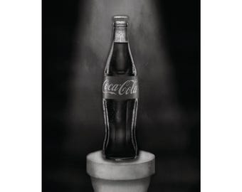 Vintage Coca-Cola Bottle Matte Poster | Retro Soda Wall Art