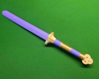 K-Pop Demon Hunters Sword Rumi  Gift purple and gold (FULL SIZE) 650MM