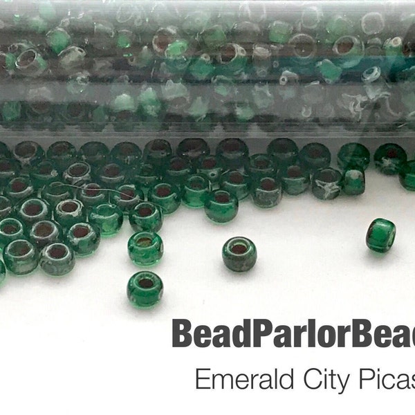 Emerald City Miyuki Picasso Glass Seed Beads - BP-4507 - Size 11/0 - 28 grams