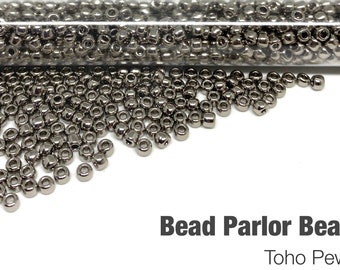 Toho Pewter Glass Seed Beads - BP-464A Size 6/0 - 28 grams