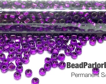 TOHO Permanent Finish S/L Violet Glass Seed Beads - BP-P27 Size 6/0 - 28 grams