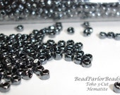 TOHO Hematite Glass Seed Beads - BP-451 - Size 12 0 3-cut - 28 grams