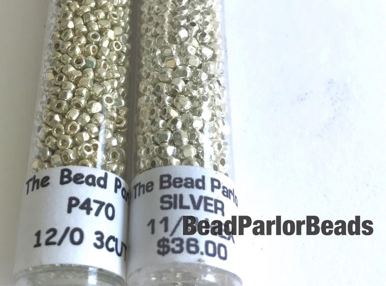 Size 150 3-cut BP-P470 Toho PF558 10 grams TOHO Permanent Finish SILVER Glass Seed Beads