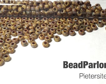 Pietersite Miyuki Picasso Glass Seed Beads - BP-4517 - Size 6/0 - 28 grams