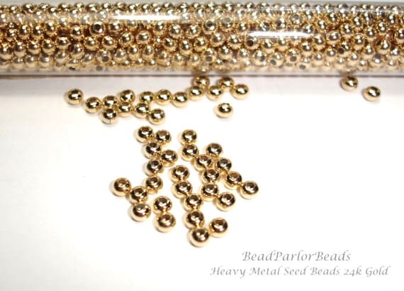 8/0 Metal Seed Beads - Silver Plate 